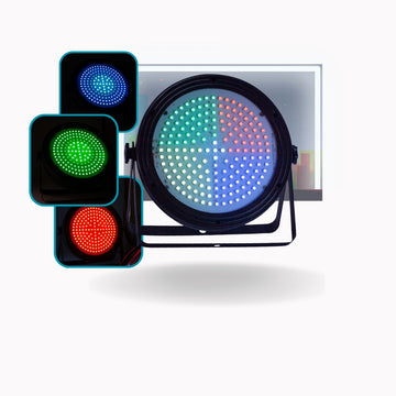 Canhão Refletor Rgb 173 Led Smd Digital Dmx 80w Strobo